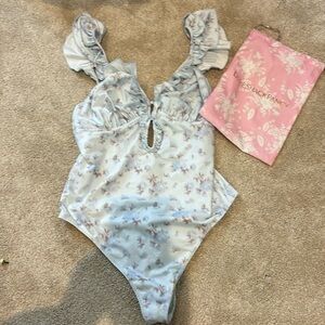 Love Shack Fancy one piece bathing suit